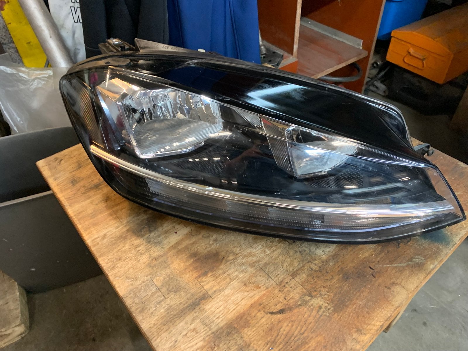 Volkswagen golf 7 rechter koplamp, Ophalen, Gebruikt, Volkswagen