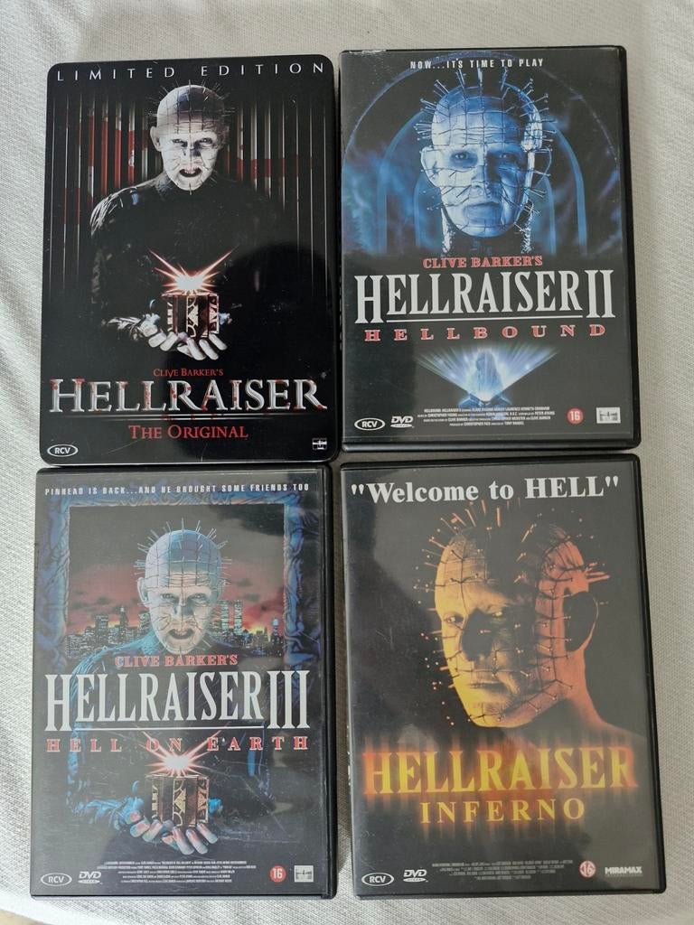 Hellraiser set, Vanaf 16 jaar, Ophalen of Verzenden, Zo goed als nieuw, Overige genres