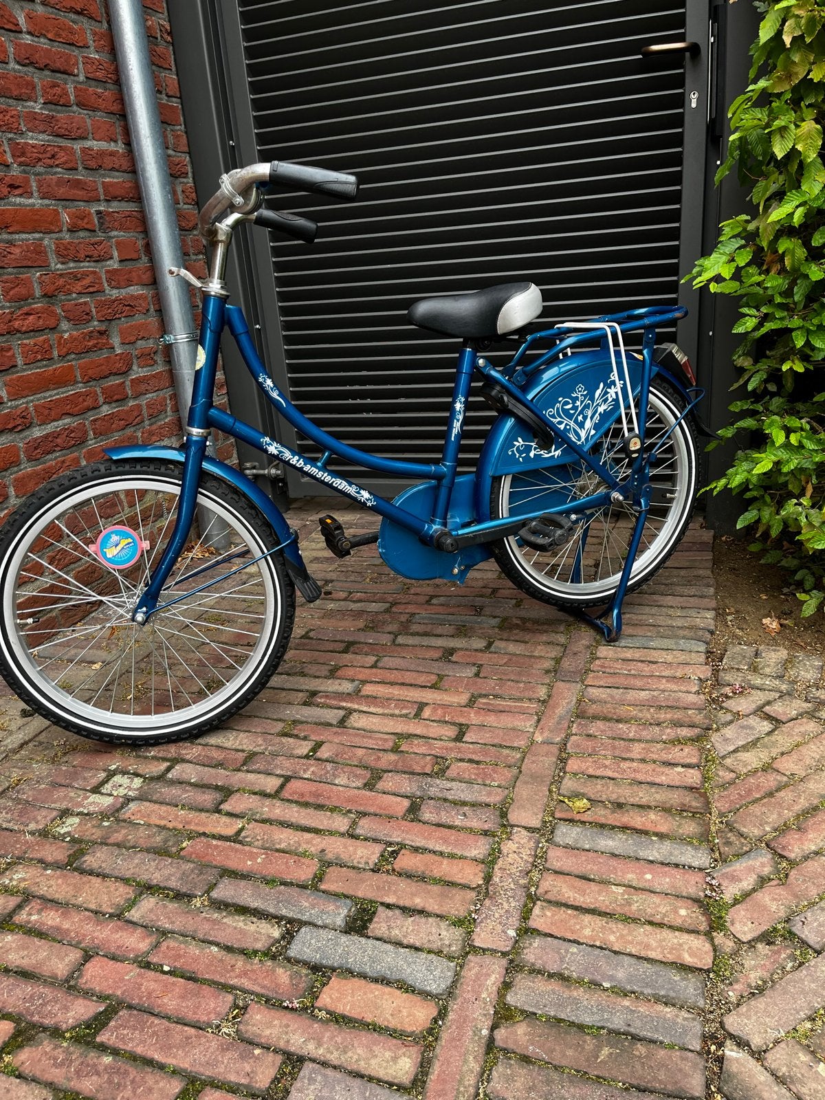 Blauwe meisjesfiets - 20 inch, Ophalen, Gebruikt, Terugtraprem, 20 inch of meer