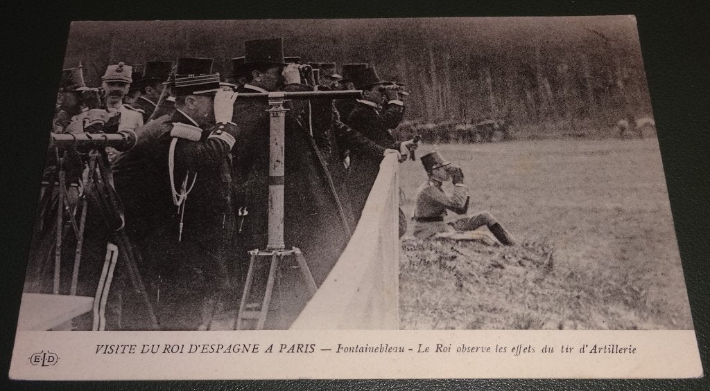 Parijs - Visite Roi D'Espana - Fontainbleau - Observe -KPa01, Verzenden, Voor 1920, Ongelopen, Frankrijk