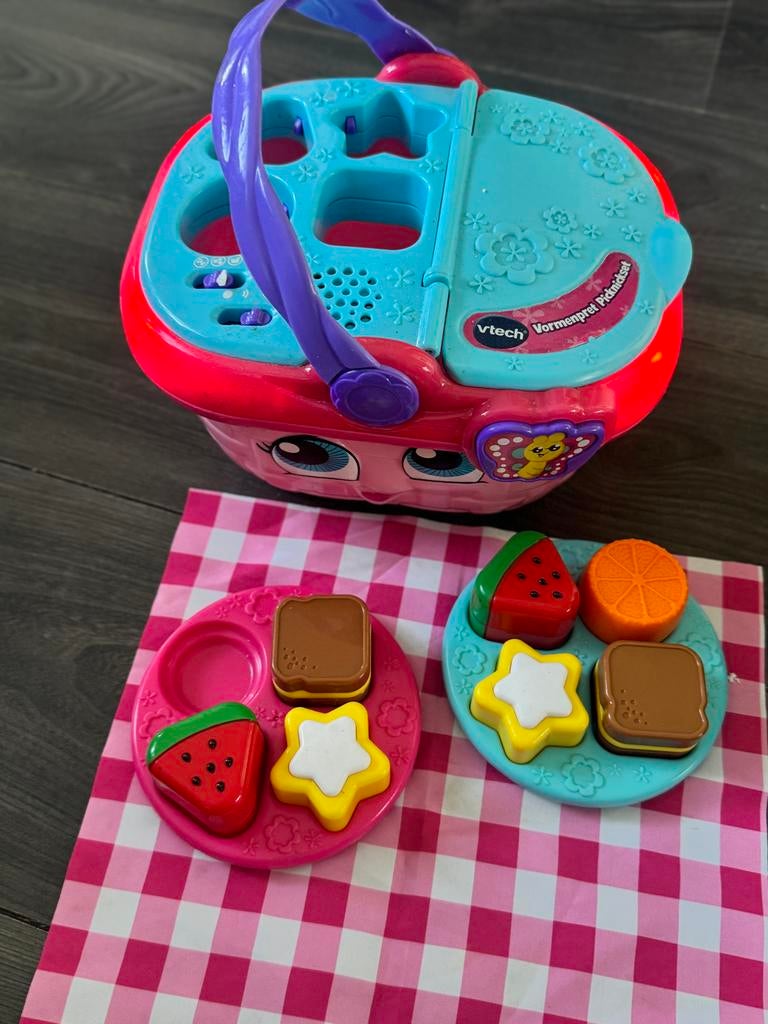 VTech Vormenpret Picknickset - Interactief Speelgoed, Ophalen of Verzenden, Gebruikt, Overige typen, Met licht