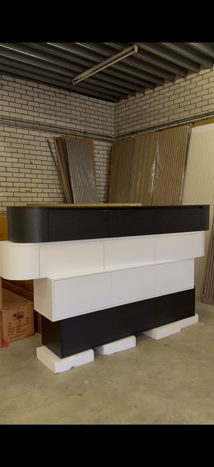 Japandi tv meubel voor €250, Nieuw, Ophalen of Verzenden, 200 cm of meer, Minder dan 100 cm