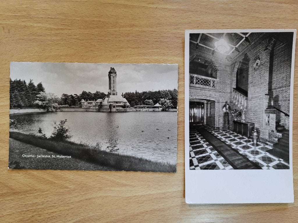ansicht Otterlo Jachtslot Hubertus (2x), Verzenden, Voor 1920, Gelderland
