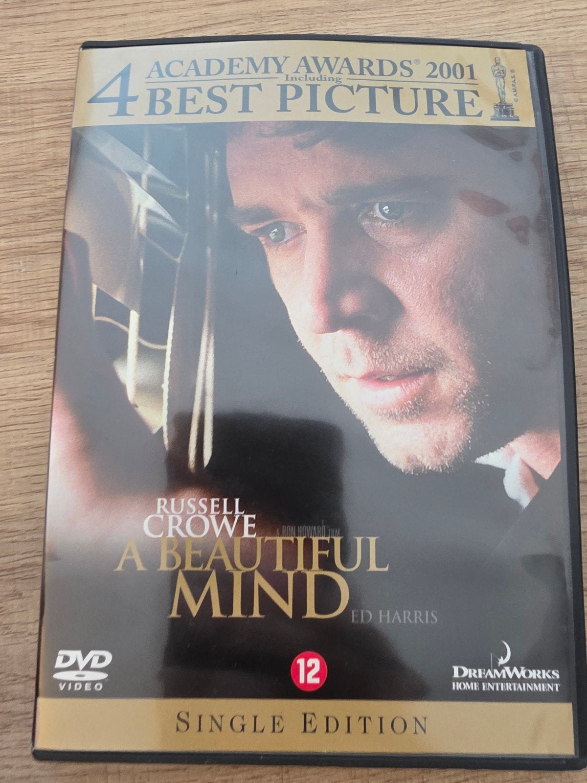 A beautiful mind , russel crowe, Cd's en Dvd's, Dvd's | Drama, Alle leeftijden, Ophalen of Verzenden, Zo goed als nieuw