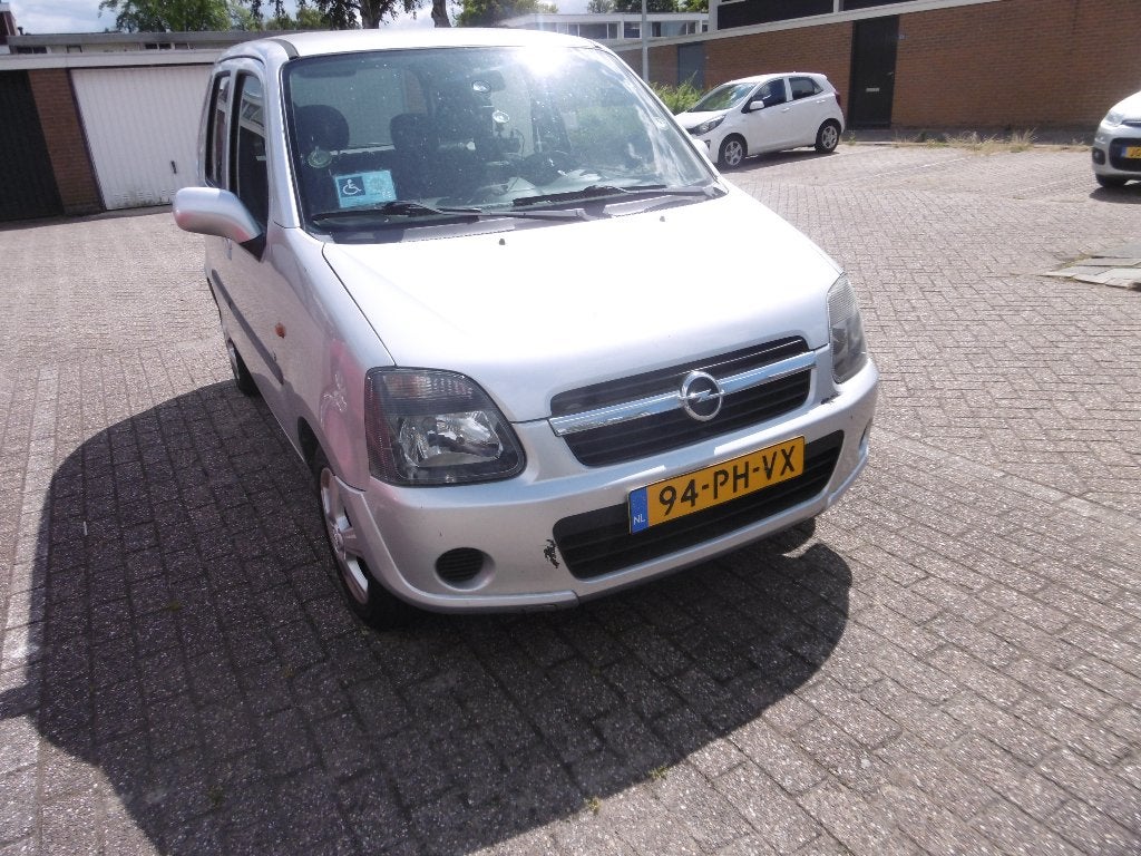 Opel Agila 1.2 I 16V 2004 Grijs, Voorwielaandrijving, Stof, Origineel Nederlands, Handgeschakeld