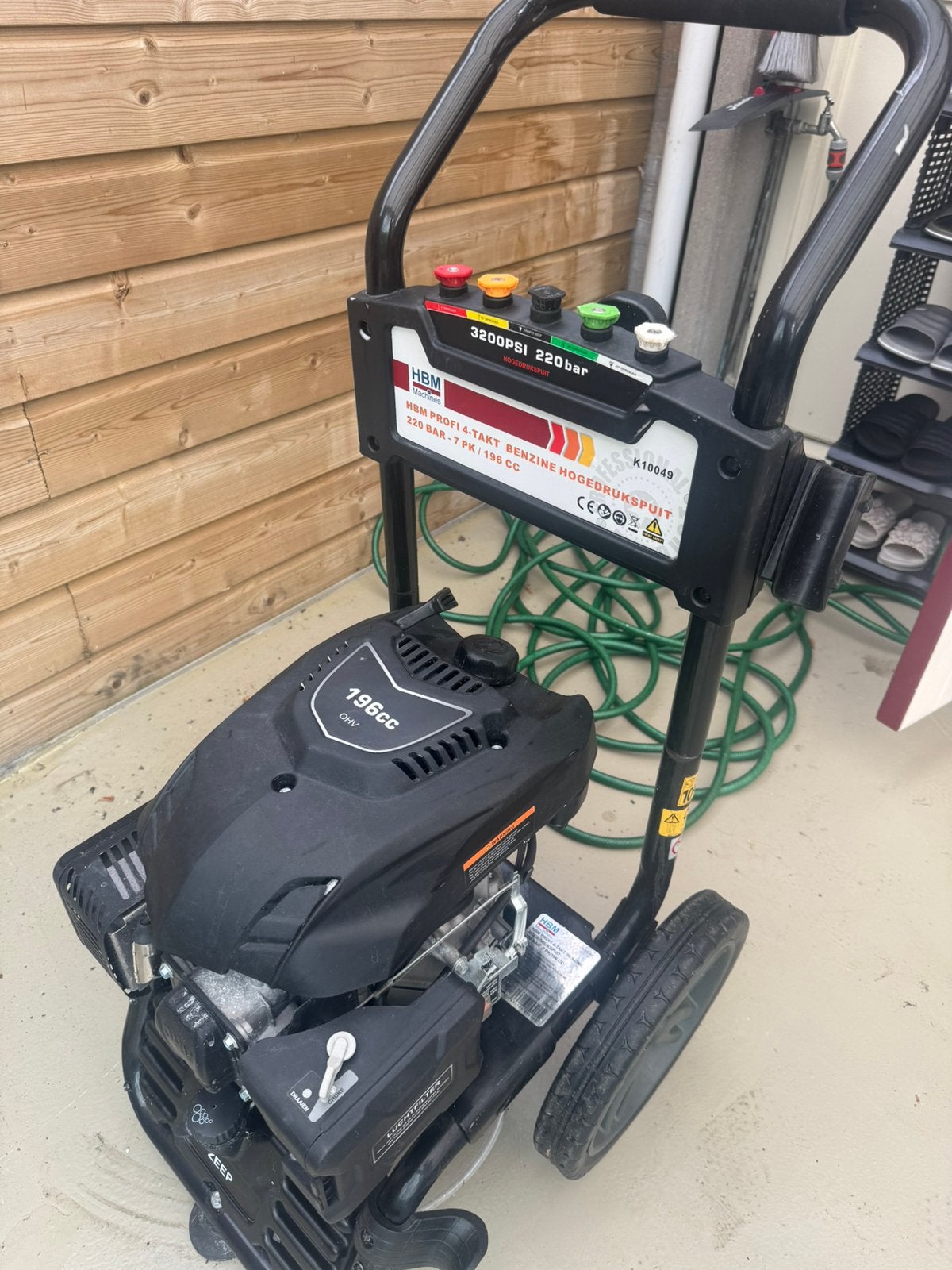 HBA 220bar hogedruk met pistool 1x gebruikt, Ophalen, Zo goed als nieuw, Elektrisch