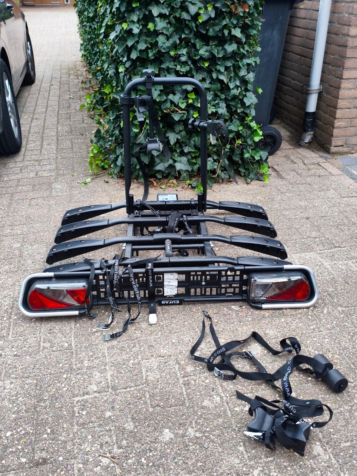 Eufab fietsendrager voor 4 fietsen - Trekhaakdrager, Auto diversen, Ophalen, 3 fietsen of meer, Gebruikt, Trekhaakdrager