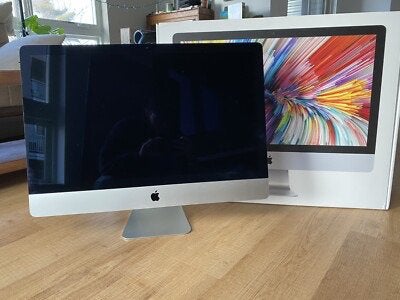 iMac Retina 5K, 27-inch, 2017 - 3,8 GHz Core i5, 8 GB - 2 TB, Computers en Software, Apple Desktops, Ophalen, HDD en SSD, IMac