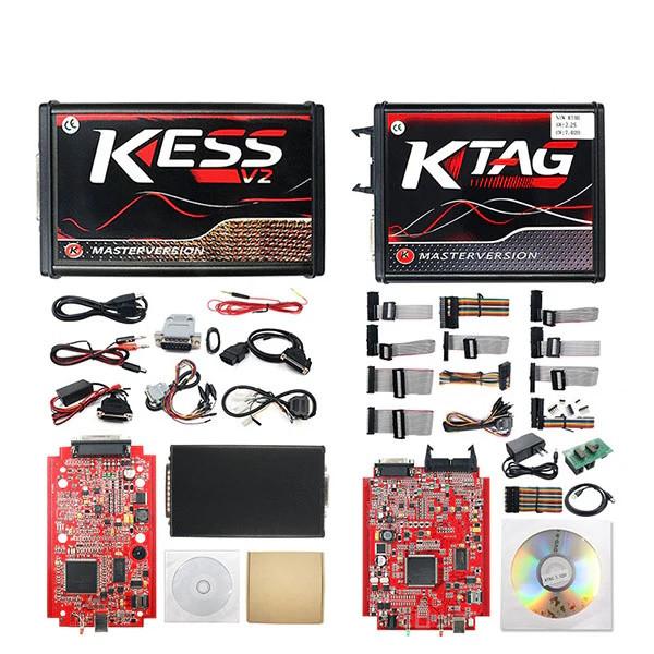 KESS v2 V5.017 + KTAG V7.020 pakket RED PCB | ECU TUNING SET, Auto diversen, Autogereedschap, Ophalen of Verzenden, Nieuw