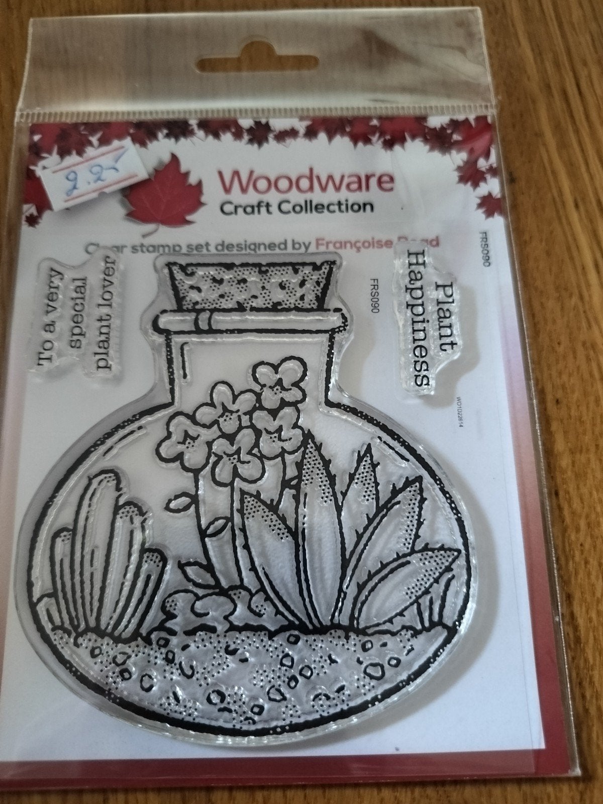 Woodware Clear Stamp Set Terrarium Plant Happiness, Creative Expressions, Nieuw, Kunststof, Overige merken