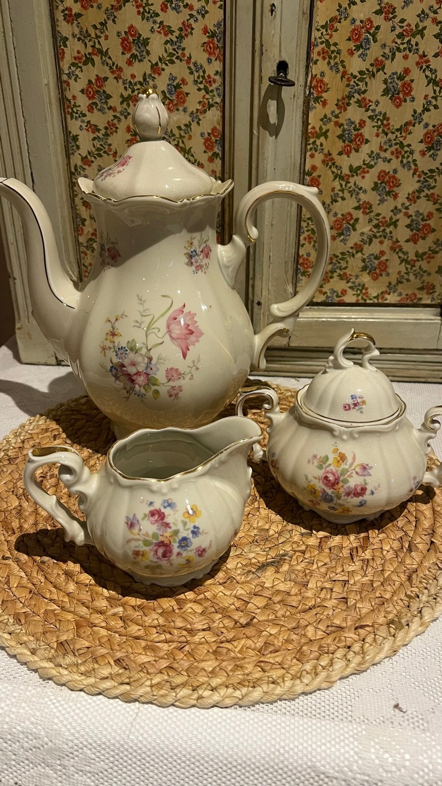 Vintage J.G.Z. H.A. Theeservies - Made in Germany, Ophalen of Verzenden