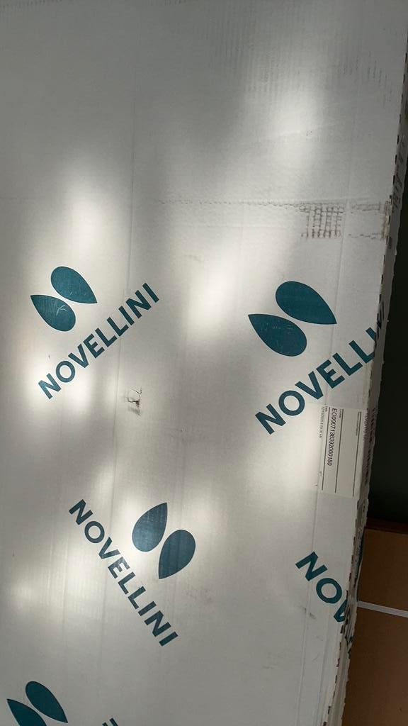 Novelini douchewand 70 cm breed, Doe-het-zelf en Verbouw, Sanitair, Ophalen, Nieuw, Chroom, Douche