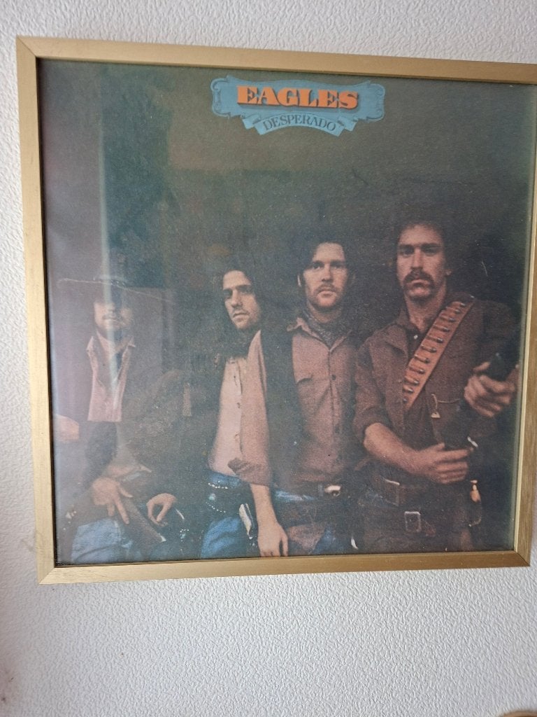 The Eagles Desperado ingelijst, Cd's en Dvd's, Ophalen, Zo goed als nieuw, 12 inch, Poprock