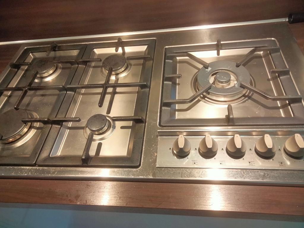 gas kookplaat, Ophalen, Gebruikt, Energieklasse A of zuiniger, Inbouw