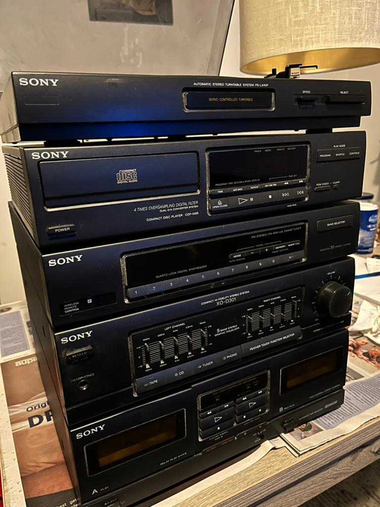 Vintage SONY Stereo set component systeem, Audio, Tv en Foto, Stereo-sets, Ophalen of Verzenden, Gebruikt, Sony