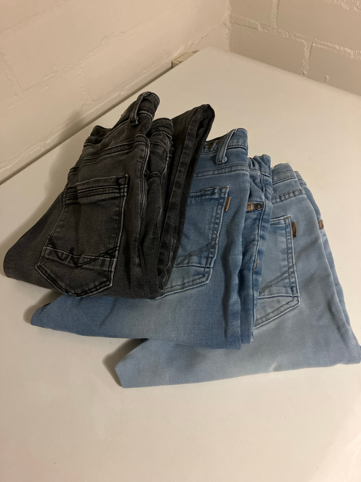 Set 3x  skinny Jongens Jeans - LTB en Name It - Maat 164/176, Verzenden, Gebruikt, Jongen, Broek