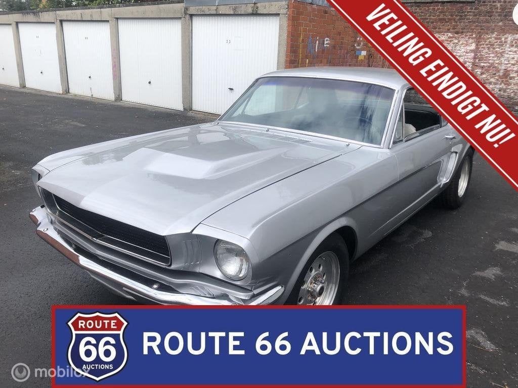 Ford Mustang | 1966 | Route 66 Auctions, Auto's, Overige carrosserieën, Zwart, Bedrijf, Handgeschakeld