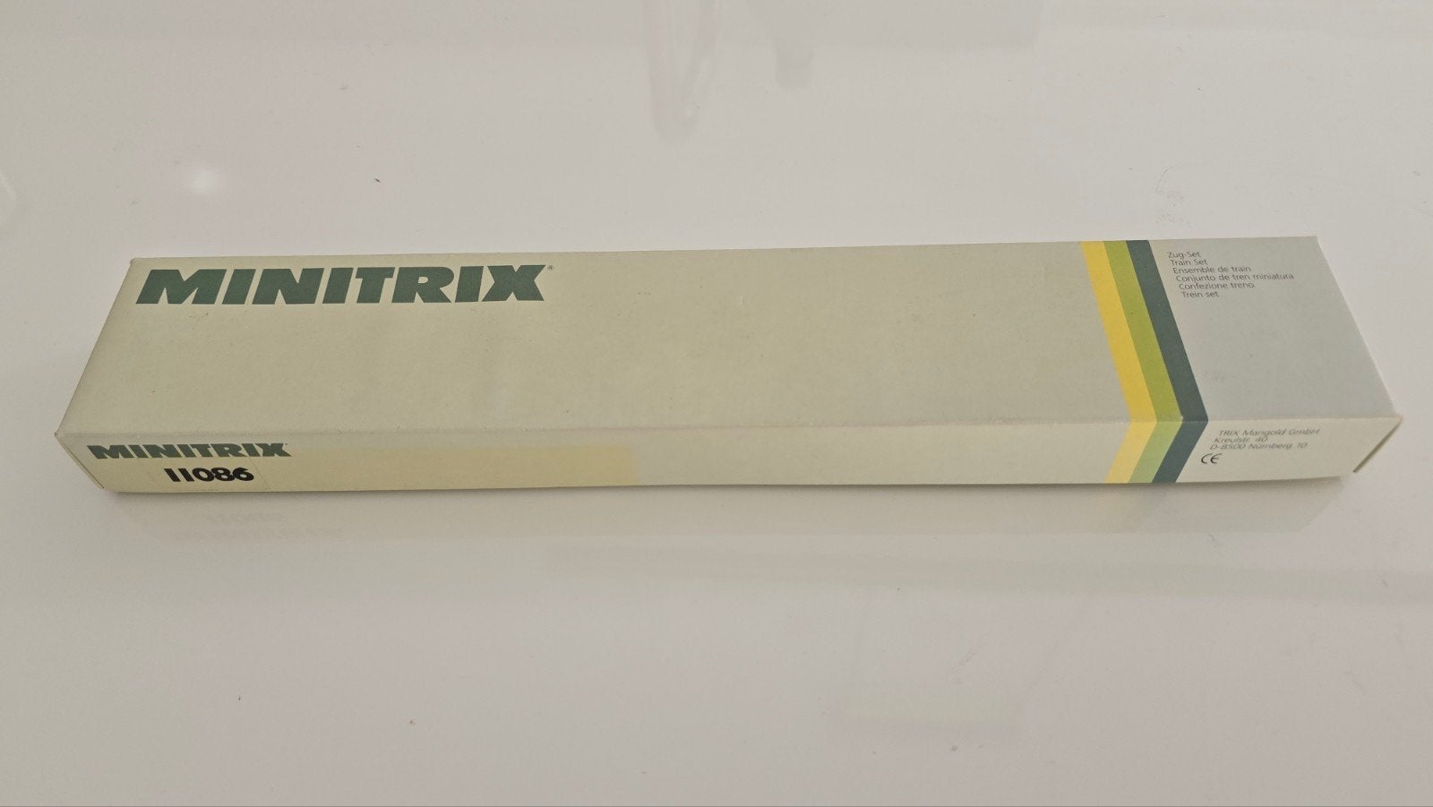 Minitrix 11086 - P&O container transport set, Gebruikt, Gelijkstroom, Trix, Wagon