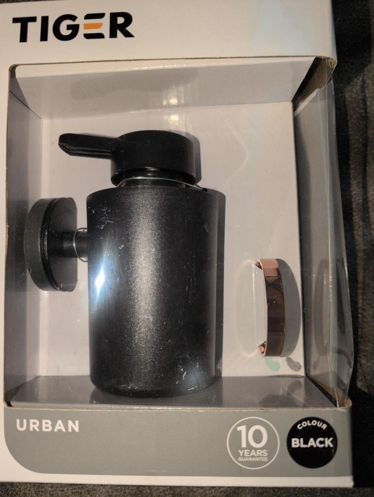Tiger Urban Zeepdispenser Zwart - Nieuw in doos, Ophalen of Verzenden