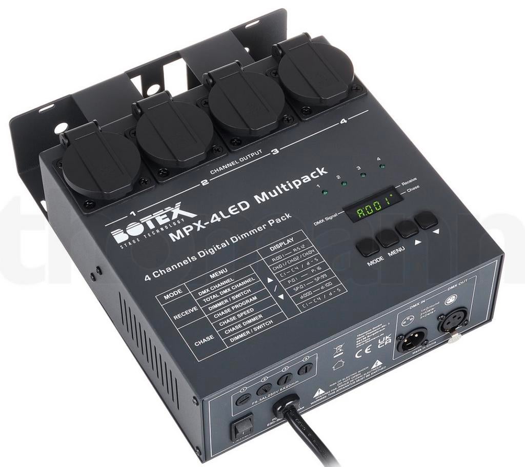 Botex MPX-4LED Multipack 4-kanaals digitale dimmer, Ophalen of Verzenden, Zo goed als nieuw, Licht