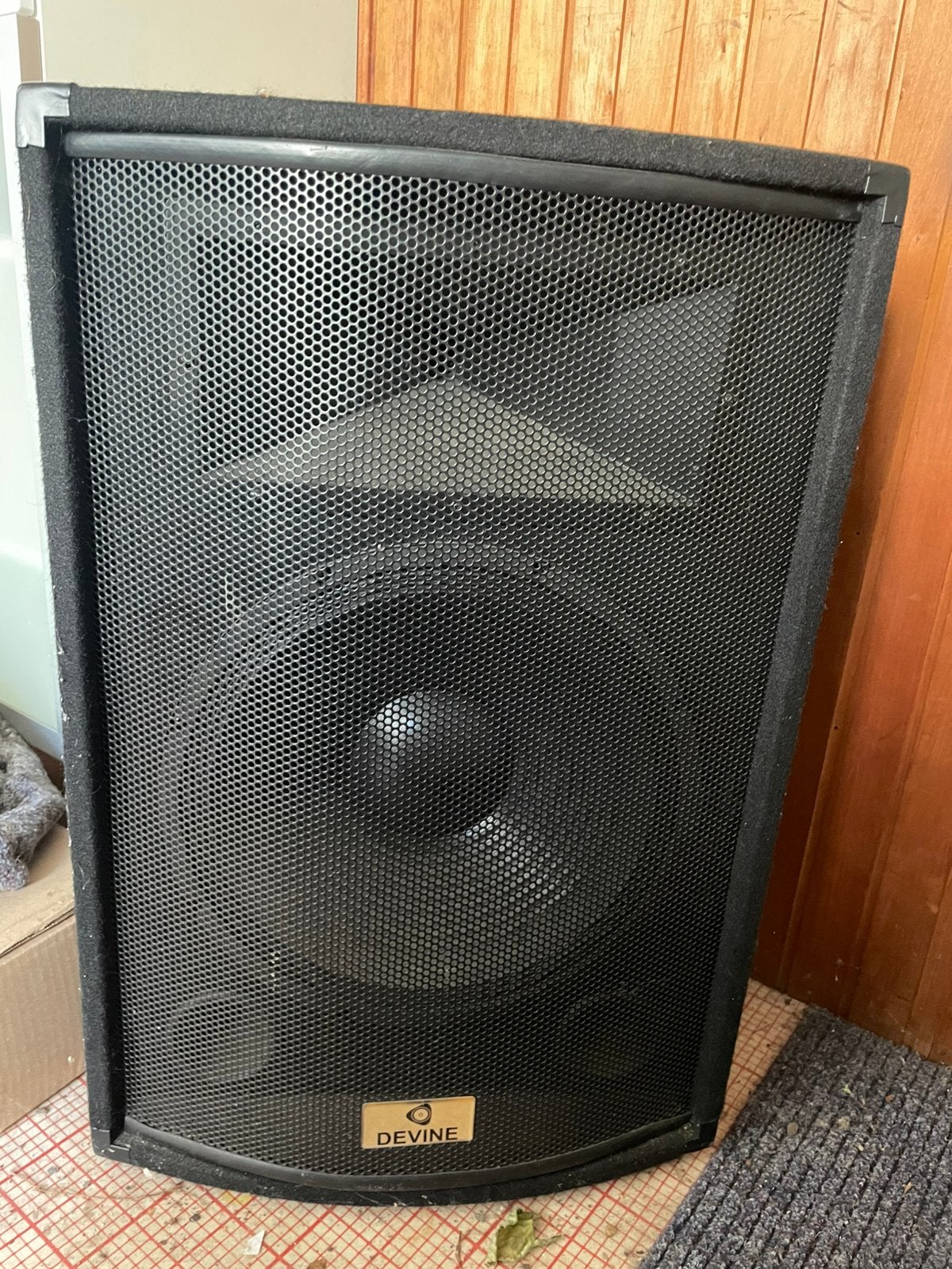 Boxen en versterker set 2x Devine speakes + Skytec SPL700, Gebruikt, 120 watt of meer, Stereo, Ophalen