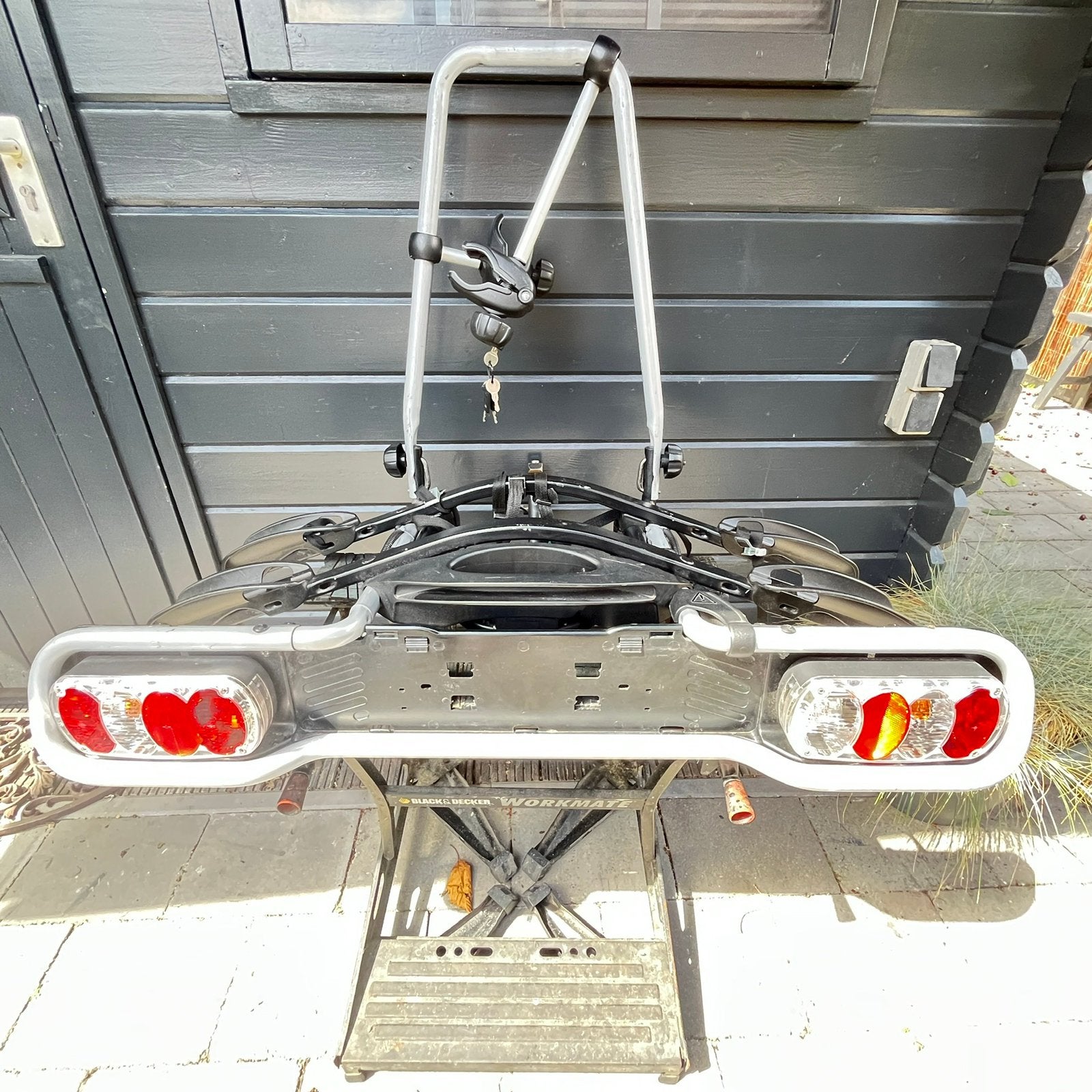 Thule kantelbare fietsendrager LET OP GOED ADVERTENTIE LEZEN, Ophalen, 2 fietsen, Zo goed als nieuw, Trekhaakdrager