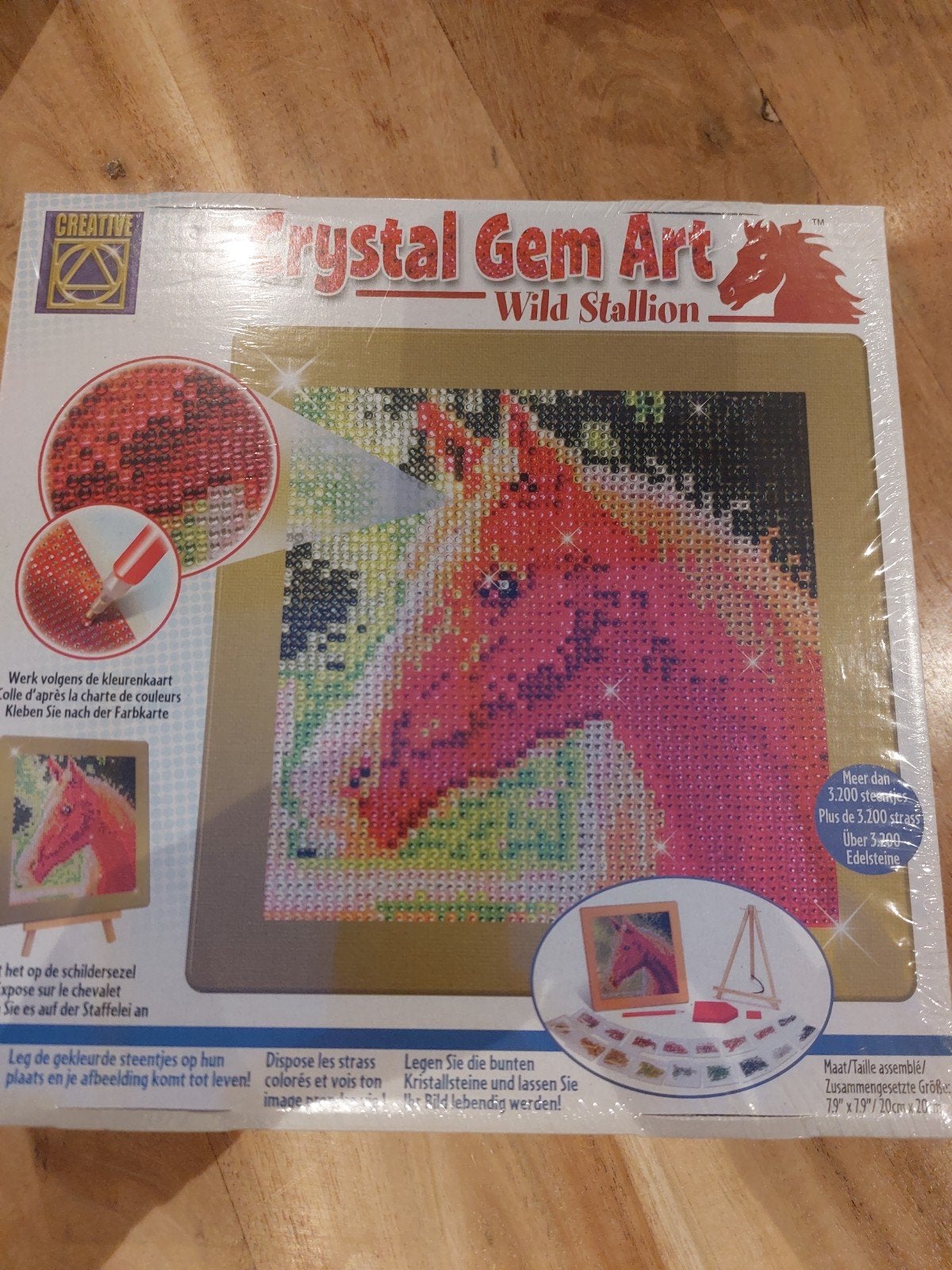 Crystal Gem Art Diamond Painting Paard, Ophalen, Nieuw, Knutselwerk