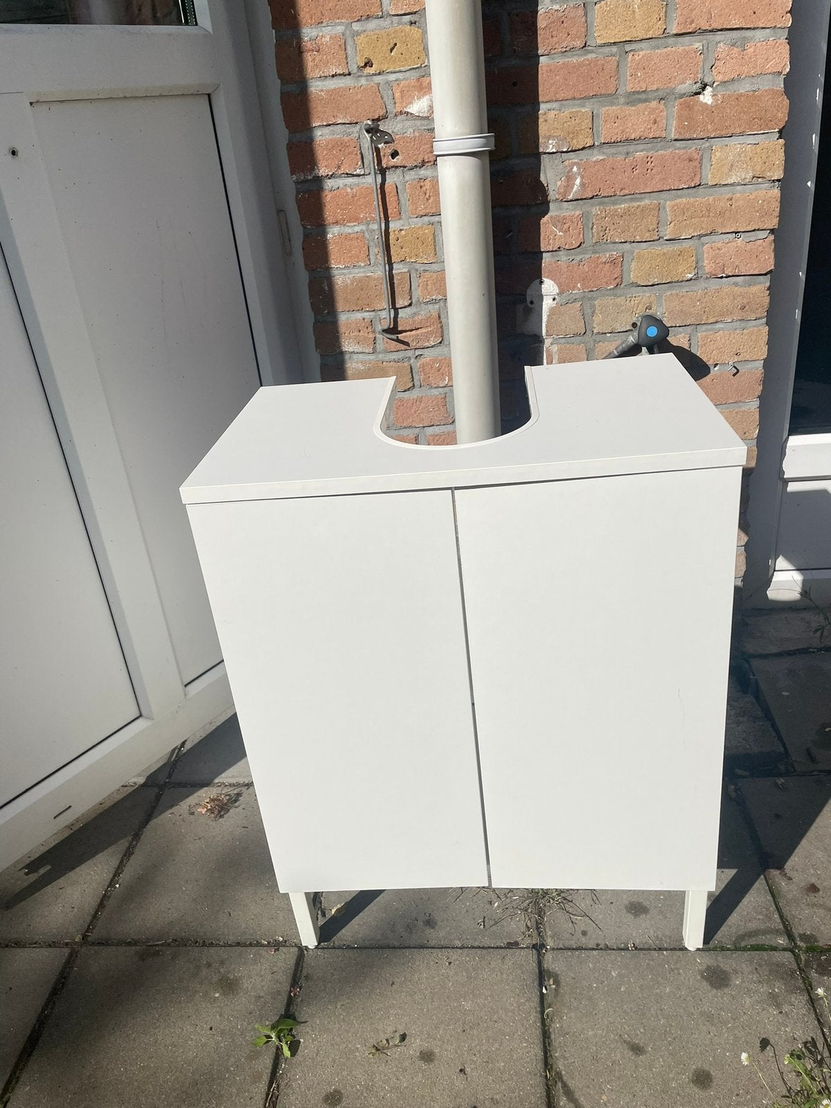 Badkamerkastje IKEA wit, Huis en Inrichting, Ophalen, (Half)hoge kast, 50 tot 100 cm, Zo goed als nieuw