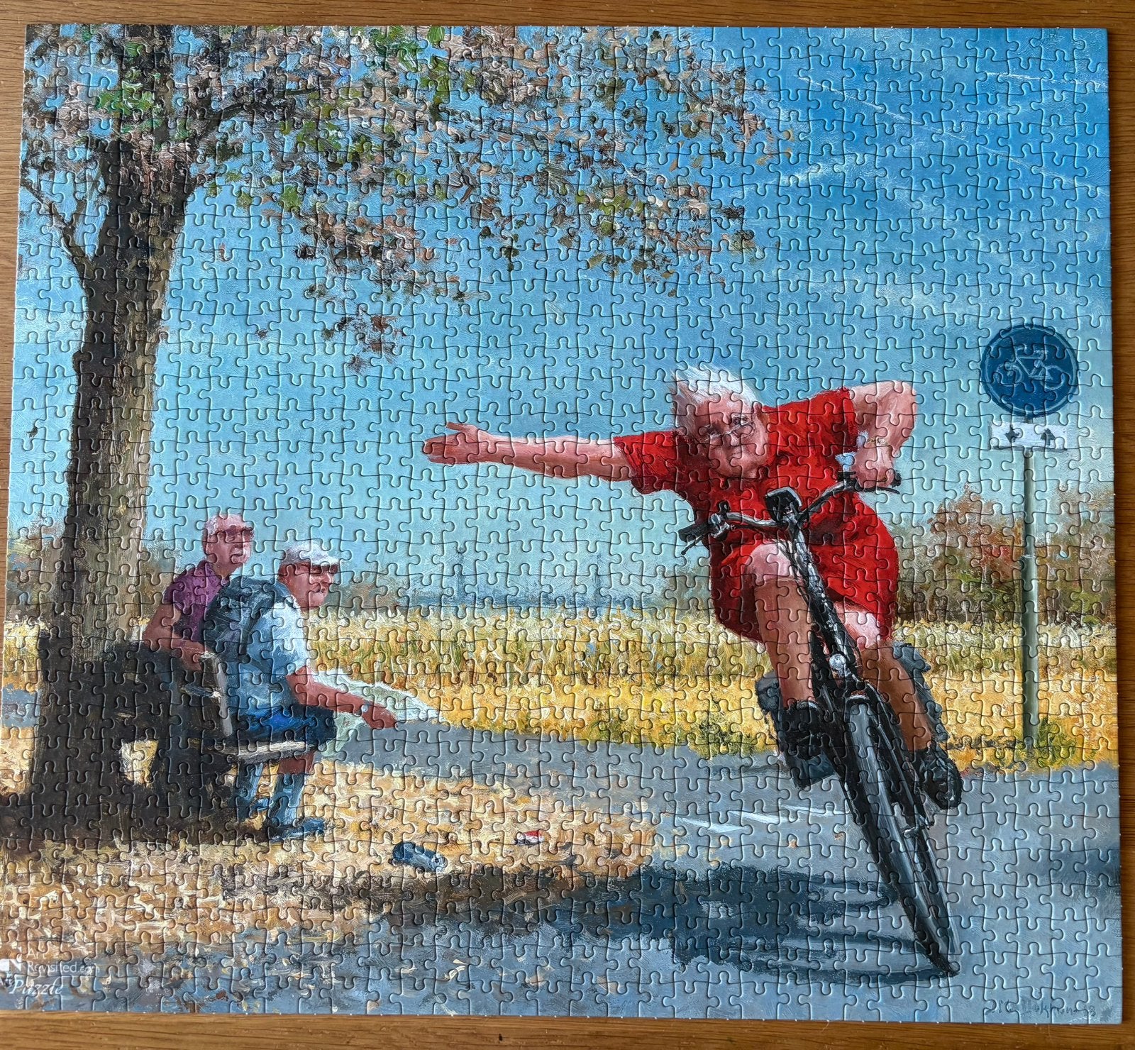 Puzzel Marius van Dokkum, Turbo, Hobby en Vrije tijd, Ophalen of Verzenden, 500 t/m 1500 stukjes, Zo goed als nieuw