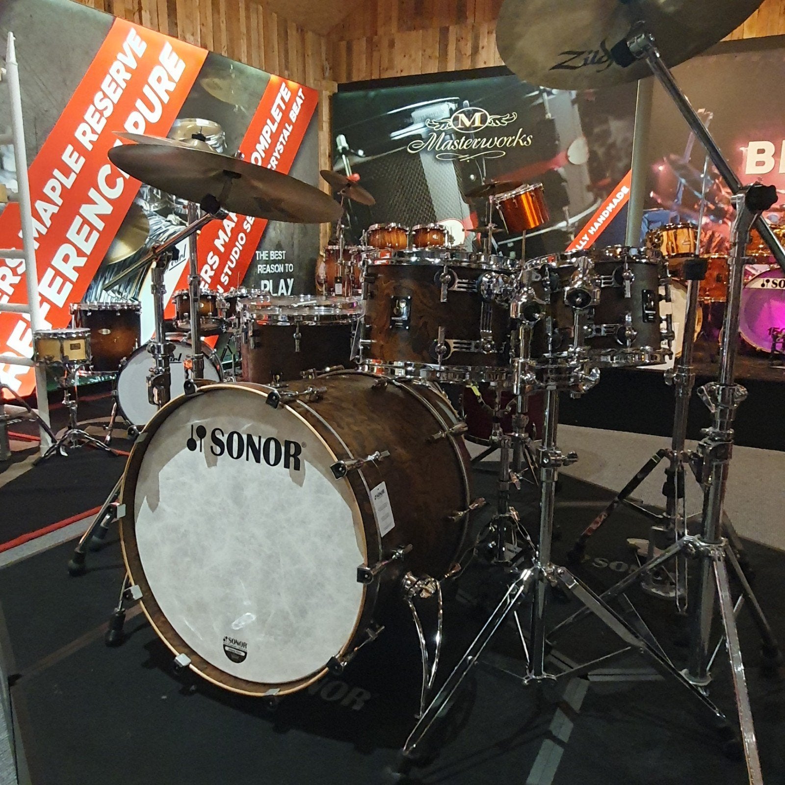 Sonor Momentum maple in Californië Burl, Muziek en Instrumenten, Ophalen of Verzenden, Nieuw, Sonor