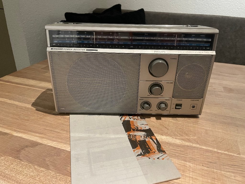 Vintage Philips Power Booster Radio (Jaren 80) – Met Boekje!, Ophalen of Verzenden