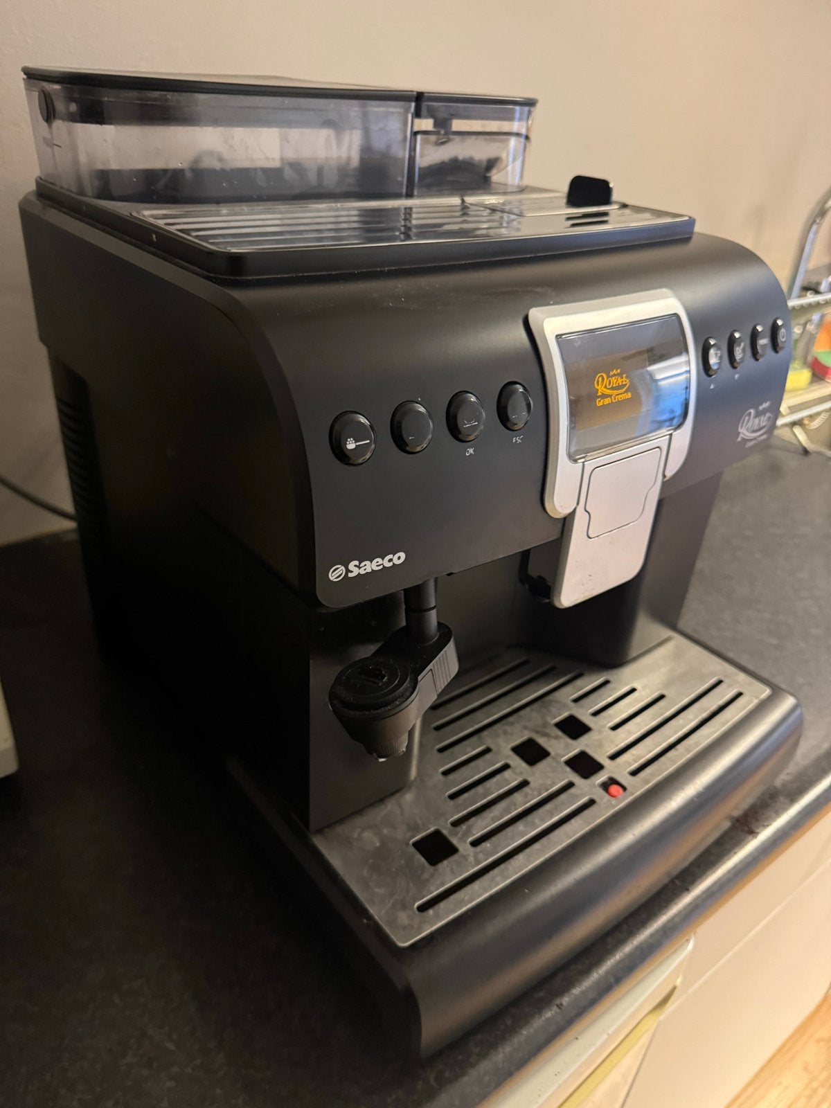 Saeco Royal Gran Crema Koffiemachine, Ophalen, Afneembaar waterreservoir, Gebruikt, 10 kopjes of meer