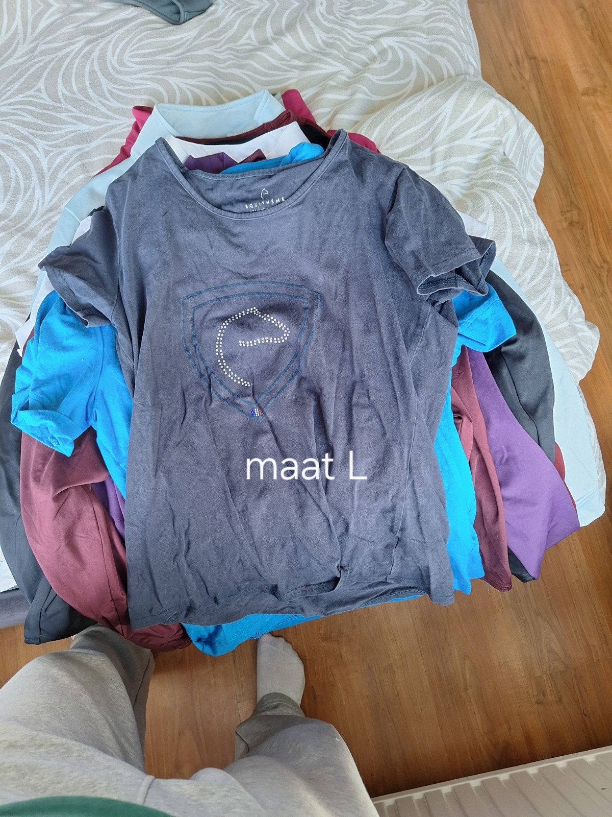 paardrijkleding shirts, truien en jas, Dieren en Toebehoren, L, Dressuur, Ophalen of Verzenden, Zo goed als nieuw