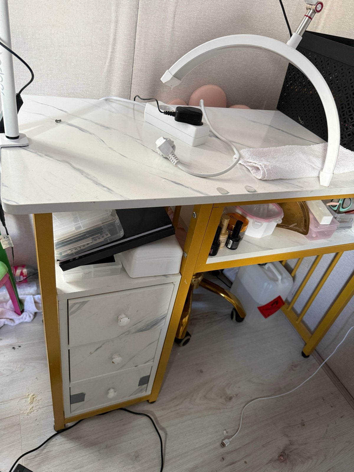 Manicure tafel, Ophalen, Zo goed als nieuw, Overige merken, Bureau-kast combinatie