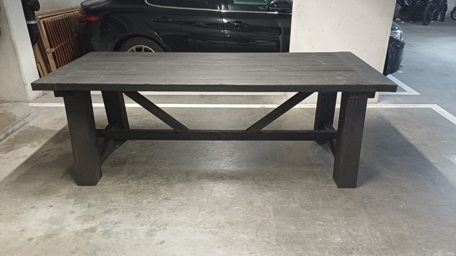 staltafel van oud hout, Huis en Inrichting, Ophalen, Nieuw, Rechthoekig, 50 tot 100 cm