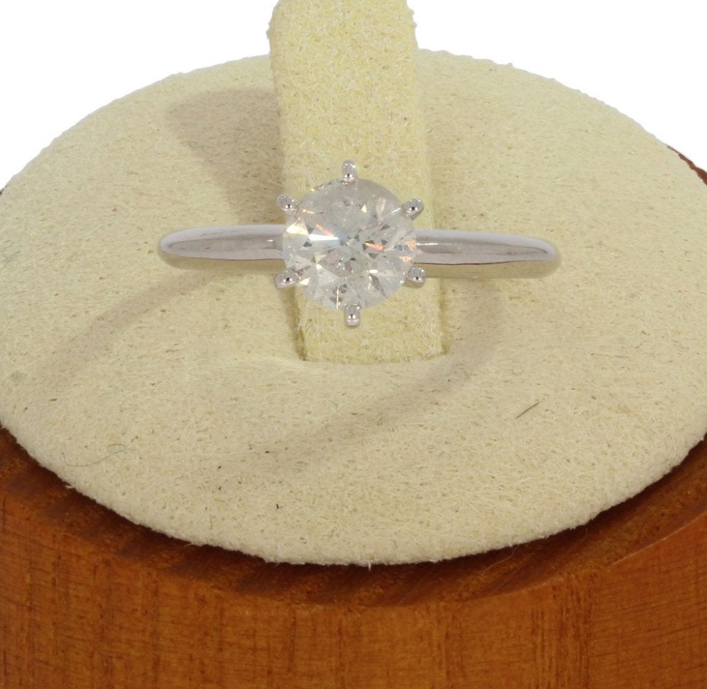 Grote diamant 0,90ct briljant 14k luxe ring goud dame liefde