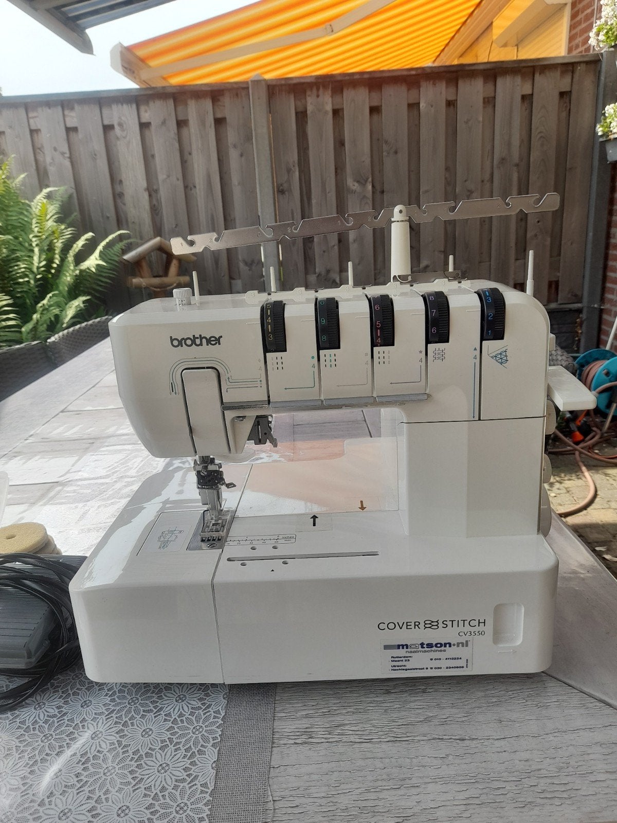 Brother Coverstitch CV3550 coverlockmachine, Ophalen, Gebruikt, Lockmachine, Brother