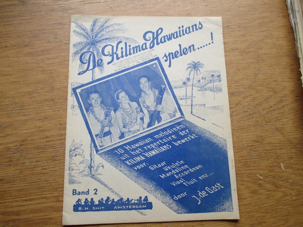 De Kilima Hawaiians Spelen - Hawaïaanse melodieën Band 2, Gebruikt, Wereldmuziek, Viool of Altviool, Ophalen of Verzenden