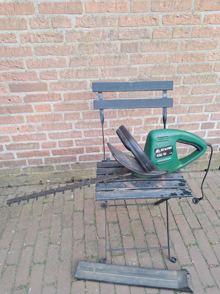 Stayer elektrische heggenschaar, Ophalen of Verzenden, Gebruikt, Elektrisch