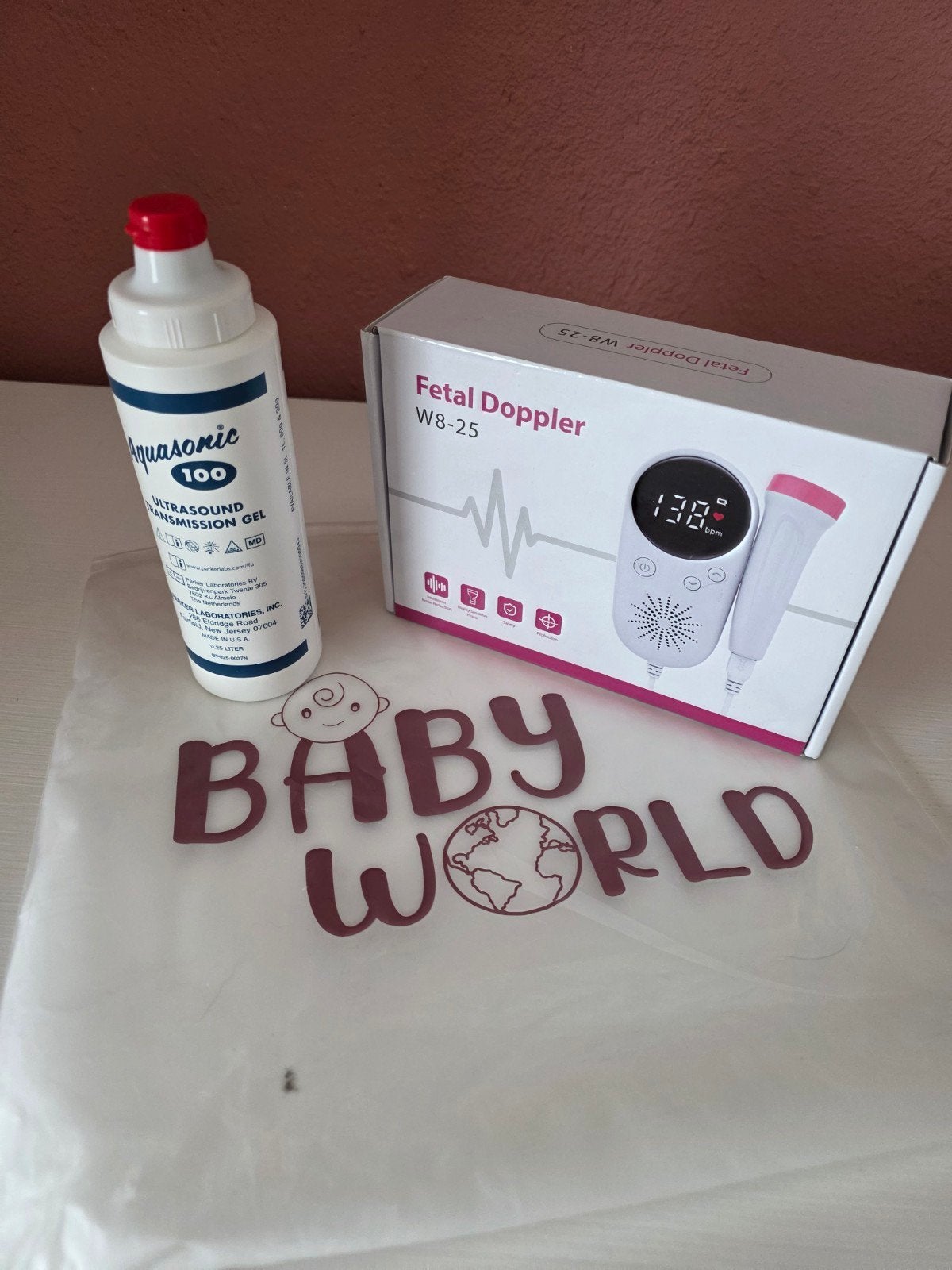 Fetal Doppler W8-25 met Aquasonic 100 Gel, Ophalen of Verzenden, Zo goed als nieuw