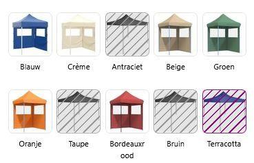 Partytent opvouwbaar inklapbaar pop up 2x2 GRATIS VERZENDEN, Tuin en Terras, Partytenten, Partytent, Minder dan 4 meter, Nieuw