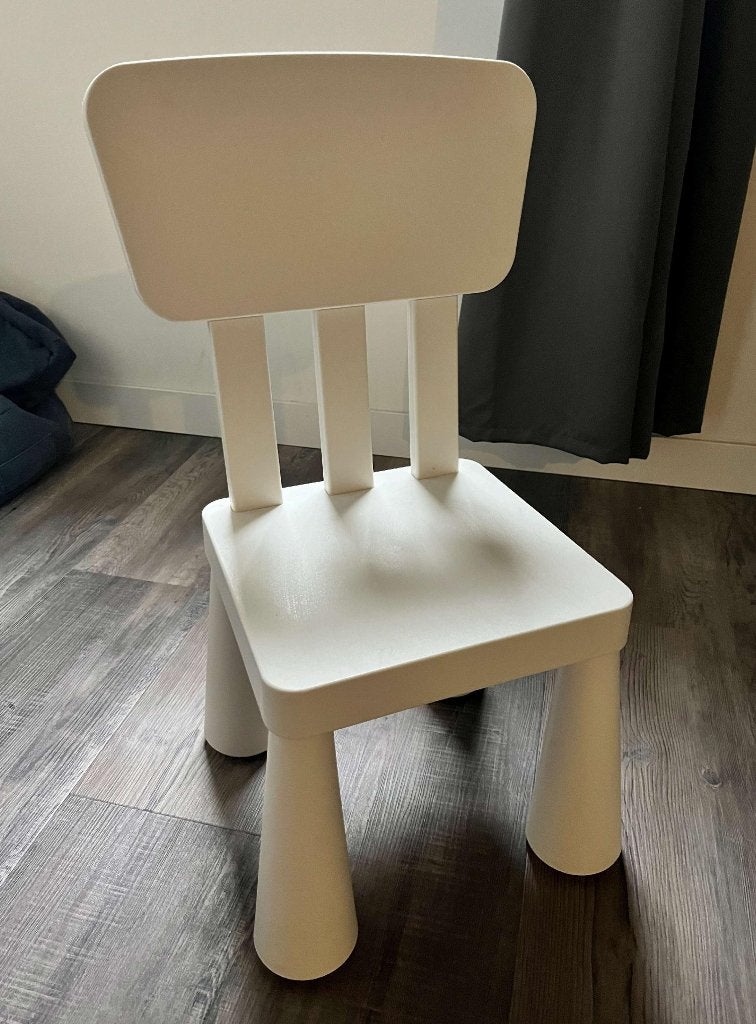 Ikea mammut kinderstoel wit, Ophalen, Zo goed als nieuw, Overige typen, Aanschuifbaar