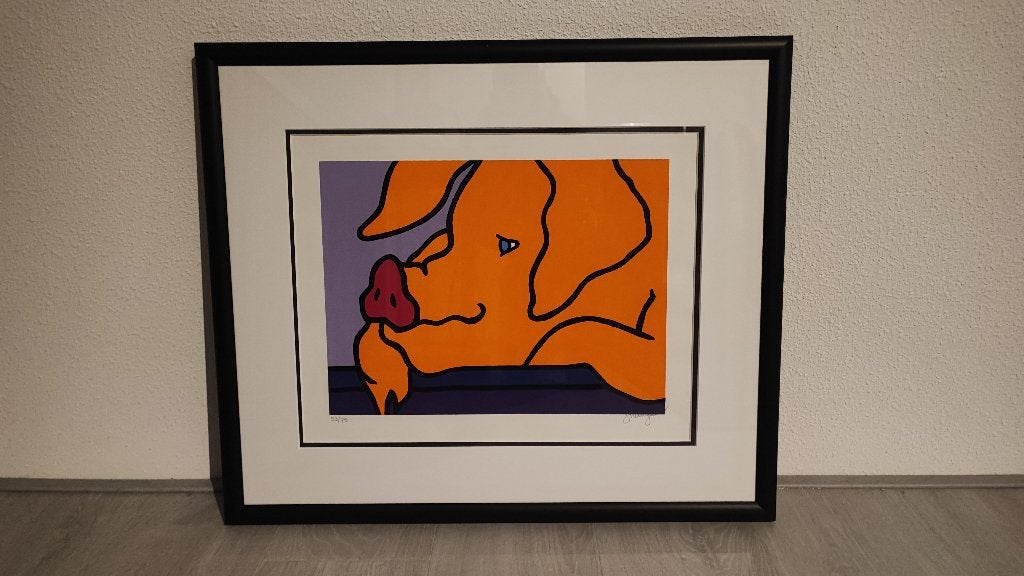 Zeefdruk Shunyam "Dreaming", Ophalen, Zeefdruk, Gesigneerd, Dieren en Natuur