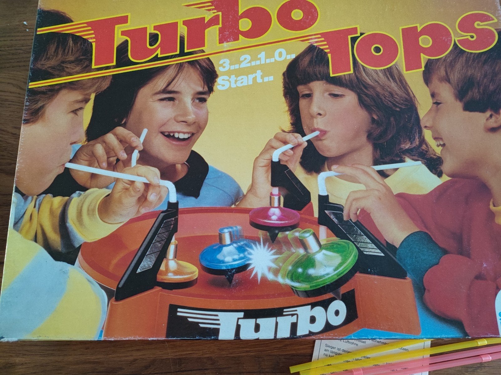 Vintage Turbo Tops Spel., Drie of vier spelers, Ophalen of Verzenden, Gebruikt, Schmidt