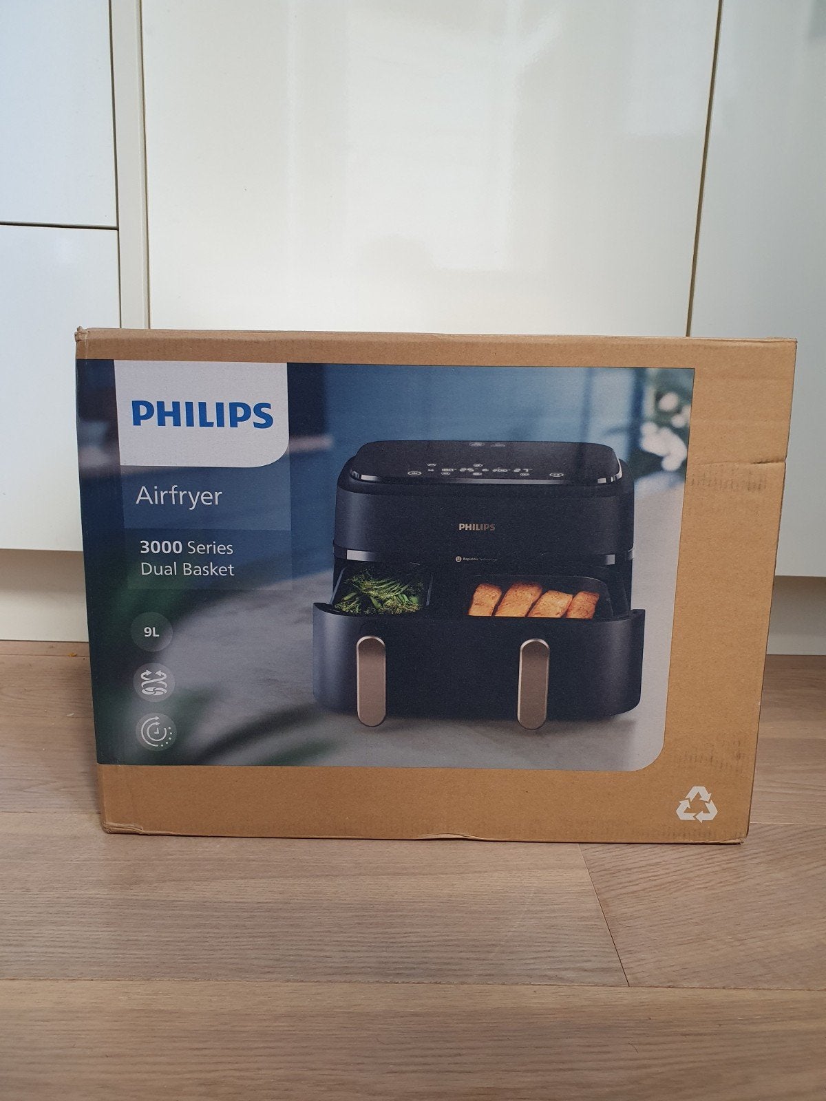 Philips Airfryer 3000 Serie Dual Basket 9L - Nieuw in doos, Ophalen of Verzenden, Nieuw, Airfryer, 1500 gram of meer