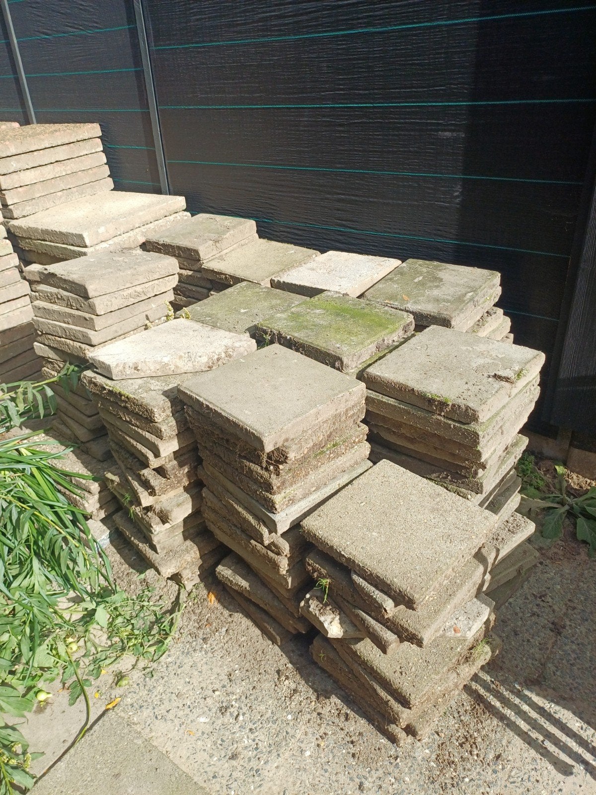 150 betonnen terrastegels 30x30, Tuin en Terras, Ophalen, Gebruikt, 10 m² of meer, Beton