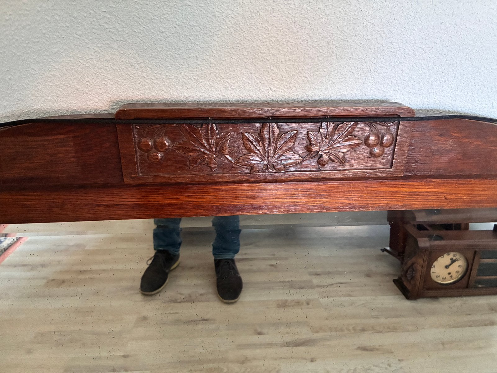 Grote antieke spiegel., Ophalen, Rechthoekig, 100 tot 150 cm, Minder dan 100 cm