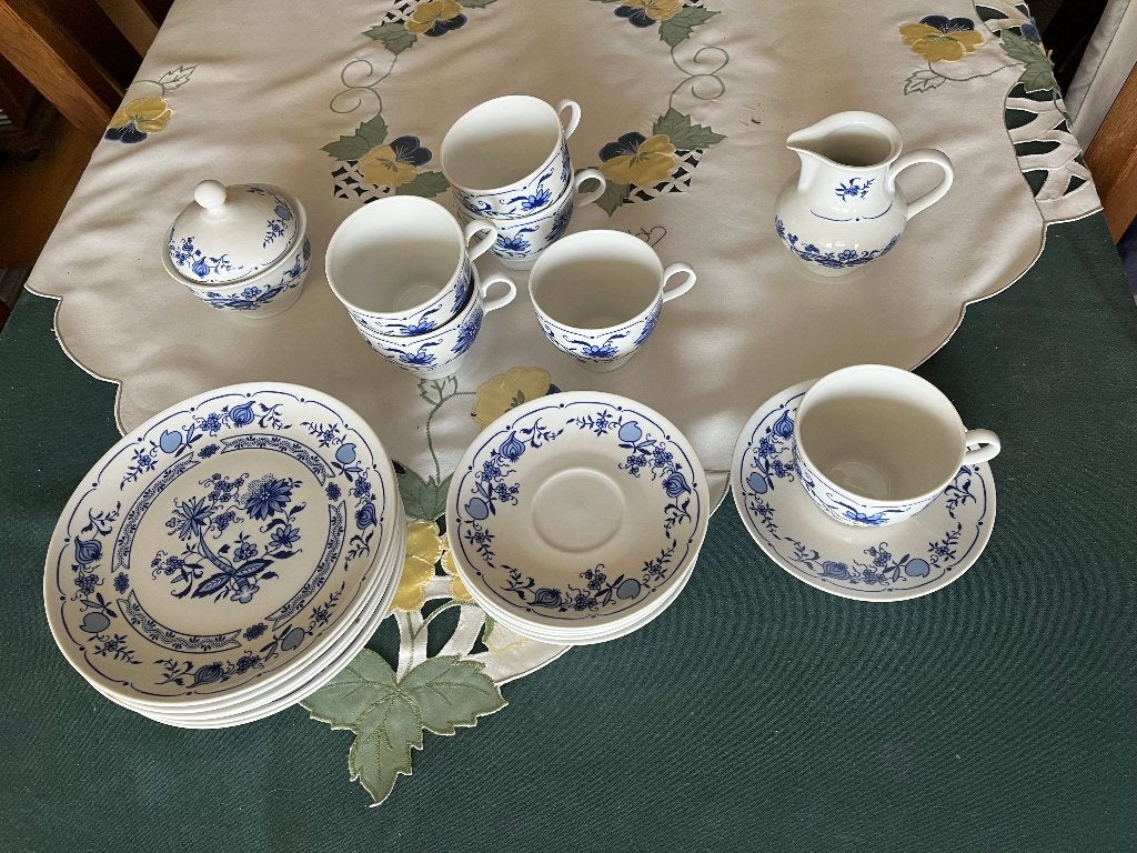 Koffieservies (6 couverts), blauw, Echt Kobalt, Ophalen