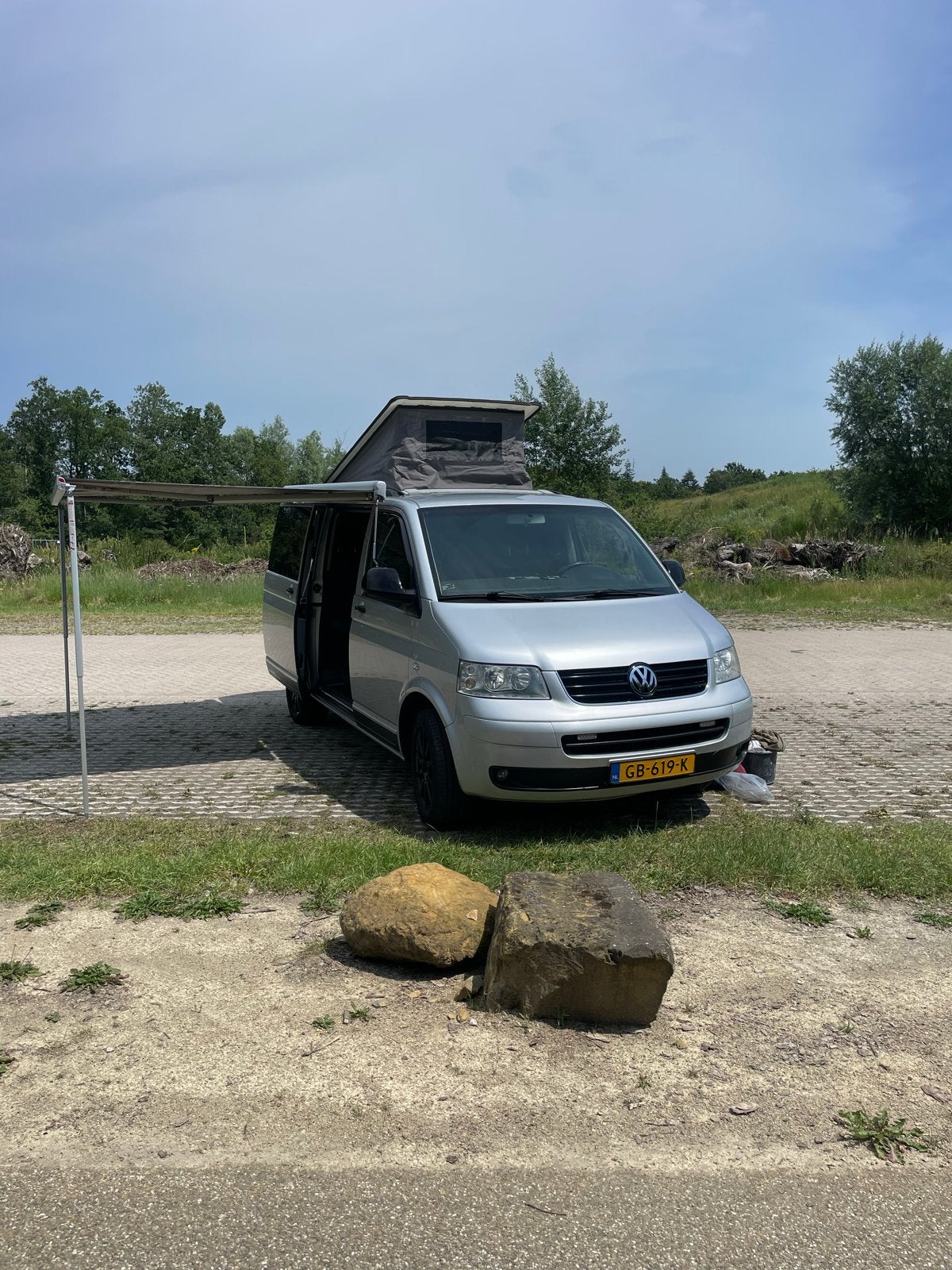 Volkswagen T5 1.9 TDI Camper bus met hefdak & luifels, Volkswagen, Tot en met 2, Particulier, Standaard zit