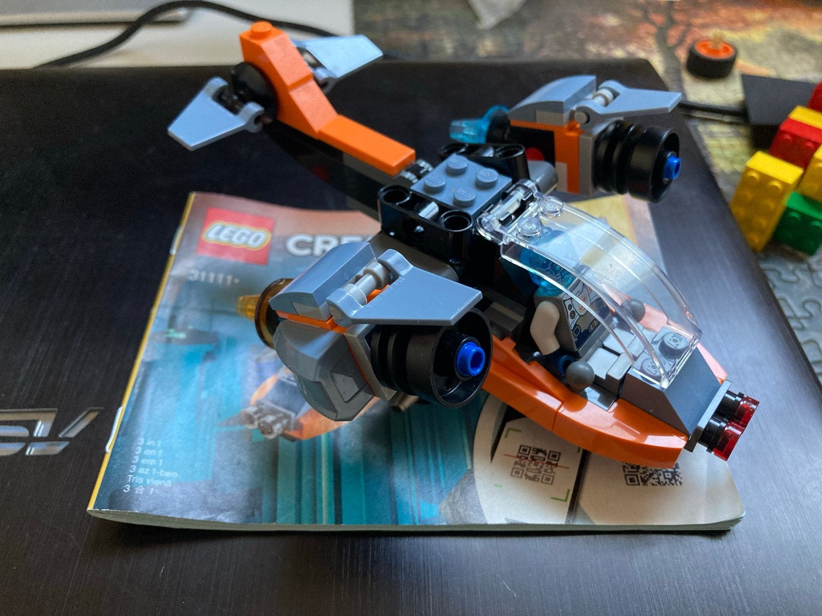 LEGO Creator 3-in-1 Ruimteschip (31111), Ophalen of Verzenden, Zo goed als nieuw, Overige merken